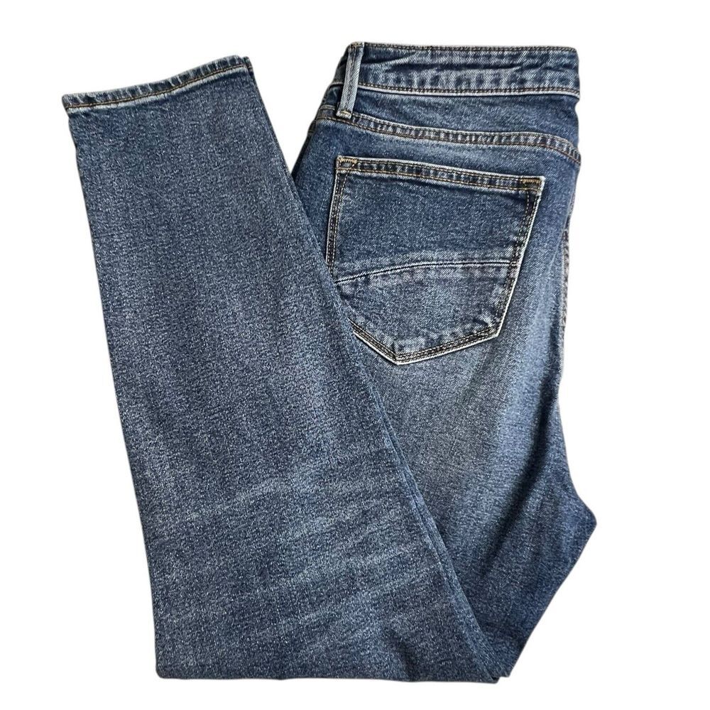 Driftwood Womens 29 Dark Wash High Rise Gizelle Tapered Leg‎ Cropped Jeans